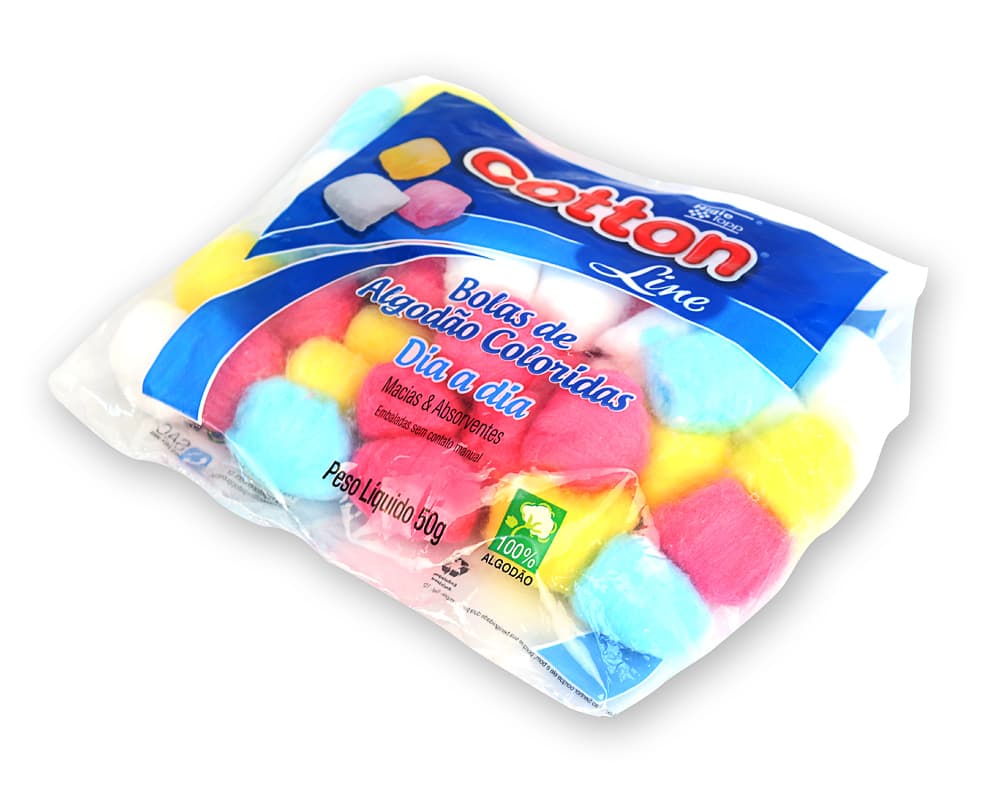 Algodão Em Bola Colorida Dia A Dia 50gr Cotton Line - Portal do Médico