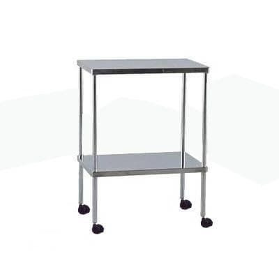 Mesa Auxiliar Inox com Rodízios - Portal do Médico