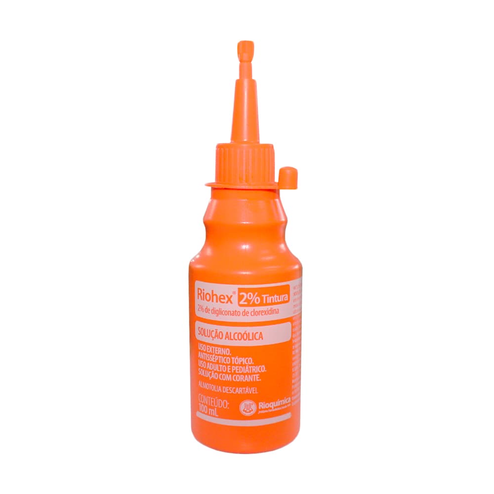 Clorexidina Alcoólica Riohex 2% Tintura Rioquímica (100ml) - Portal do Médico