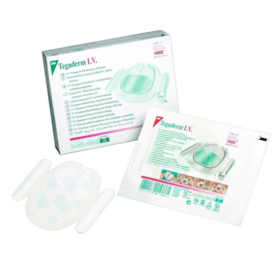 Curativo Fixador Estéril Tegaderm IV 1655 - 8,9cm x 11,5cm (Cx c/ - Portal do Médico
