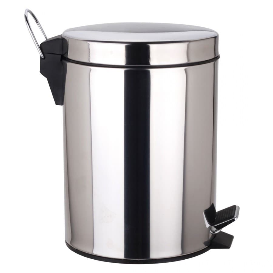 Lixeira Em Inox Com Pedaleira E Tampa Mor (12l) - Portal do Médico