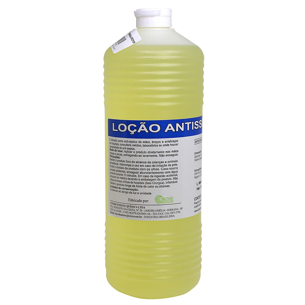 Loção Antisséptica Clorexedine 0,5% Álcool70 % 1000ml Cinord - Portal do Médico