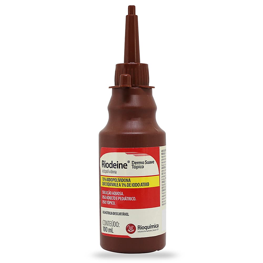 Iodopovidona Antisséptico Tópico Riodeine Pvpi Rioquímica (100ml) - Portal do Médico