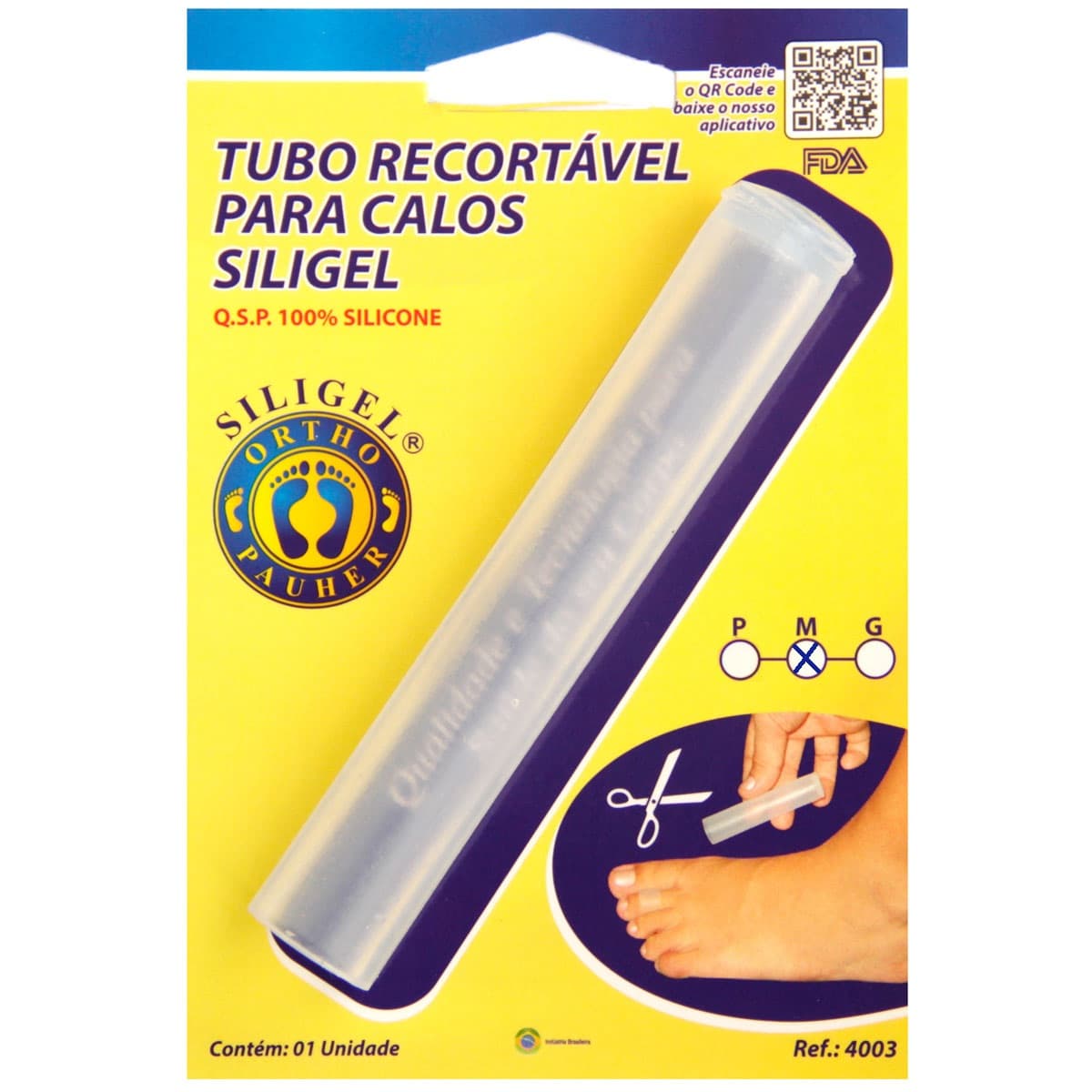 Tubo Recortavel Para Calos Ortho Tamanho M Pauher - Portal do Médico