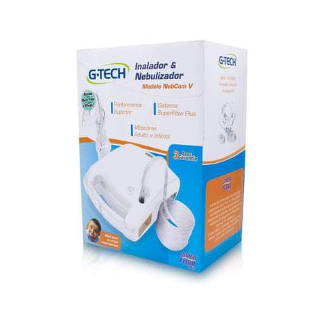 Nebulizador G-tech Modelo Nebcom V Branco - Portal do Médico