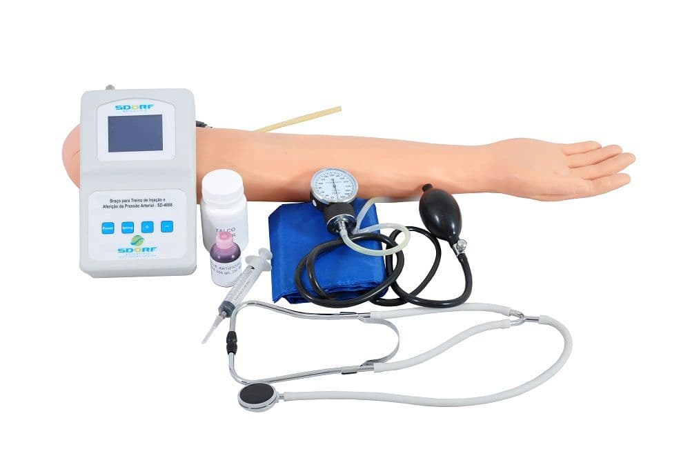 Braço Treino de Injeção I.V, I.M e Aferição da Pressão Arterial - Portal do Médico