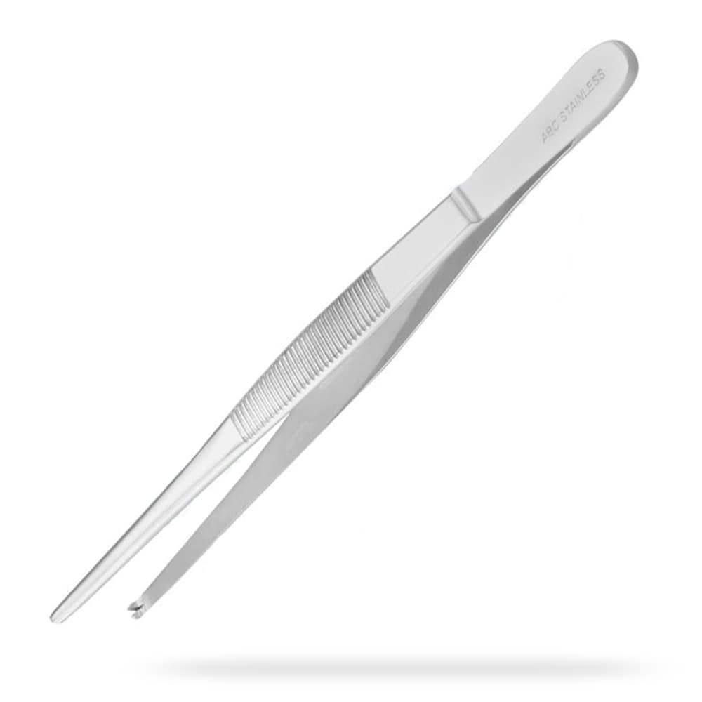 Pinça Anatômica Formato Dente De Rato Em Aço Inox Abc (25cm) - Portal do Médico