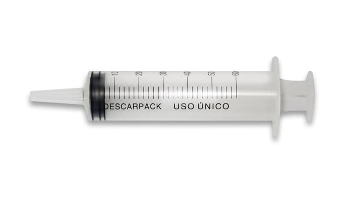 Seringa Descartavel Sem Agulha A Unidade Descarpack (60ml-Bico-Cateter) - Portal do Médico