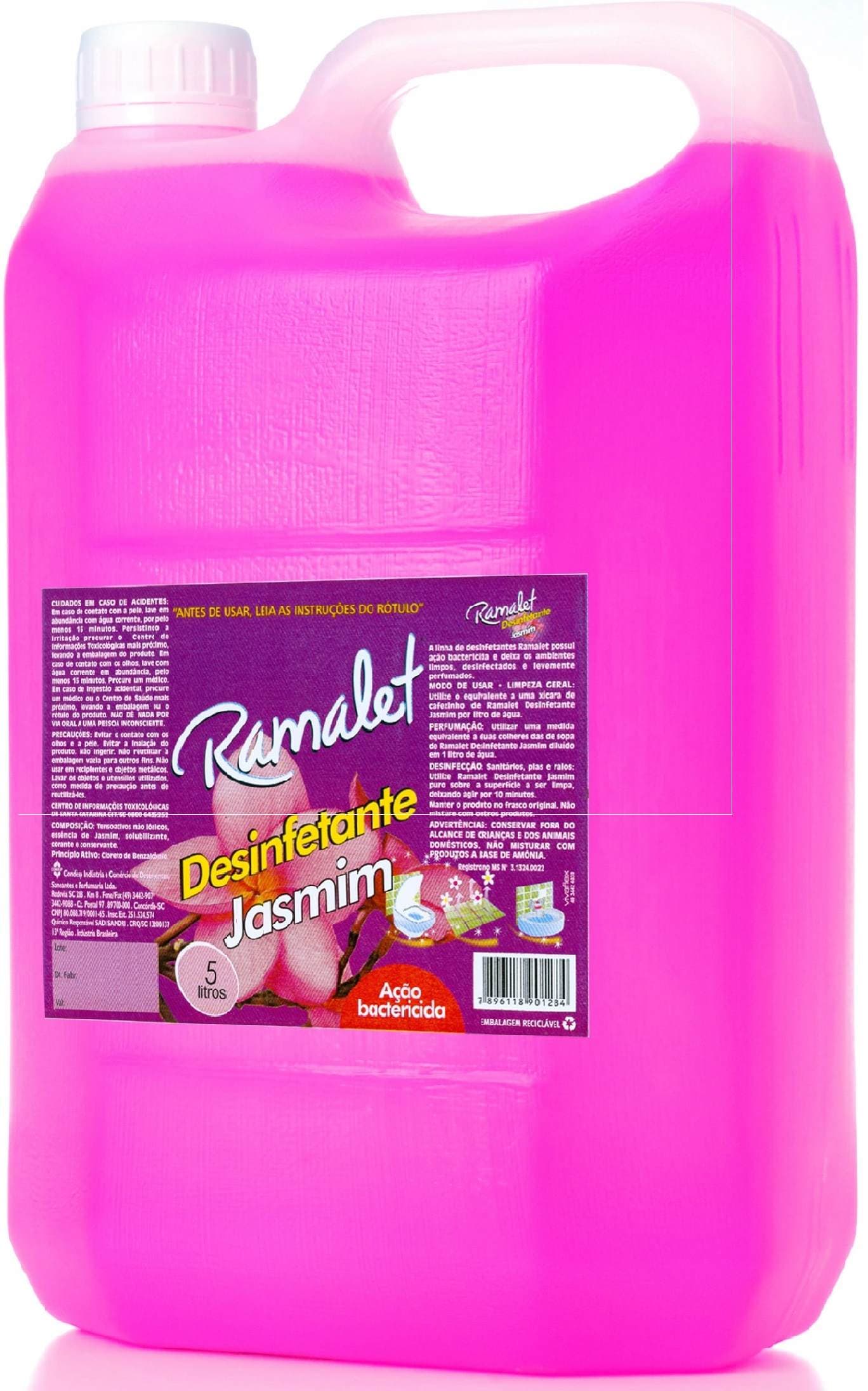 Desinfetante Jasmim C/5000 Ml Ramalet Condesp - Portal do Médico