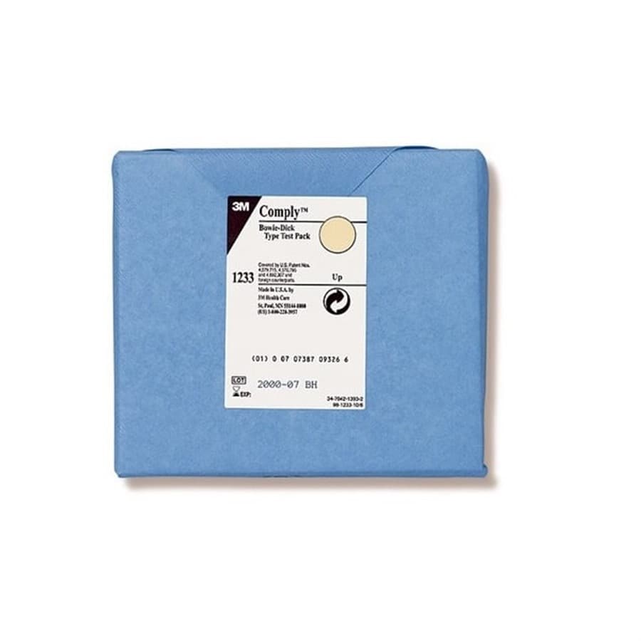 Pacote Teste Bowie & Dick Comply 1233LFBR (Pct 4kg c/ 30un) - 3M - Portal do Médico
