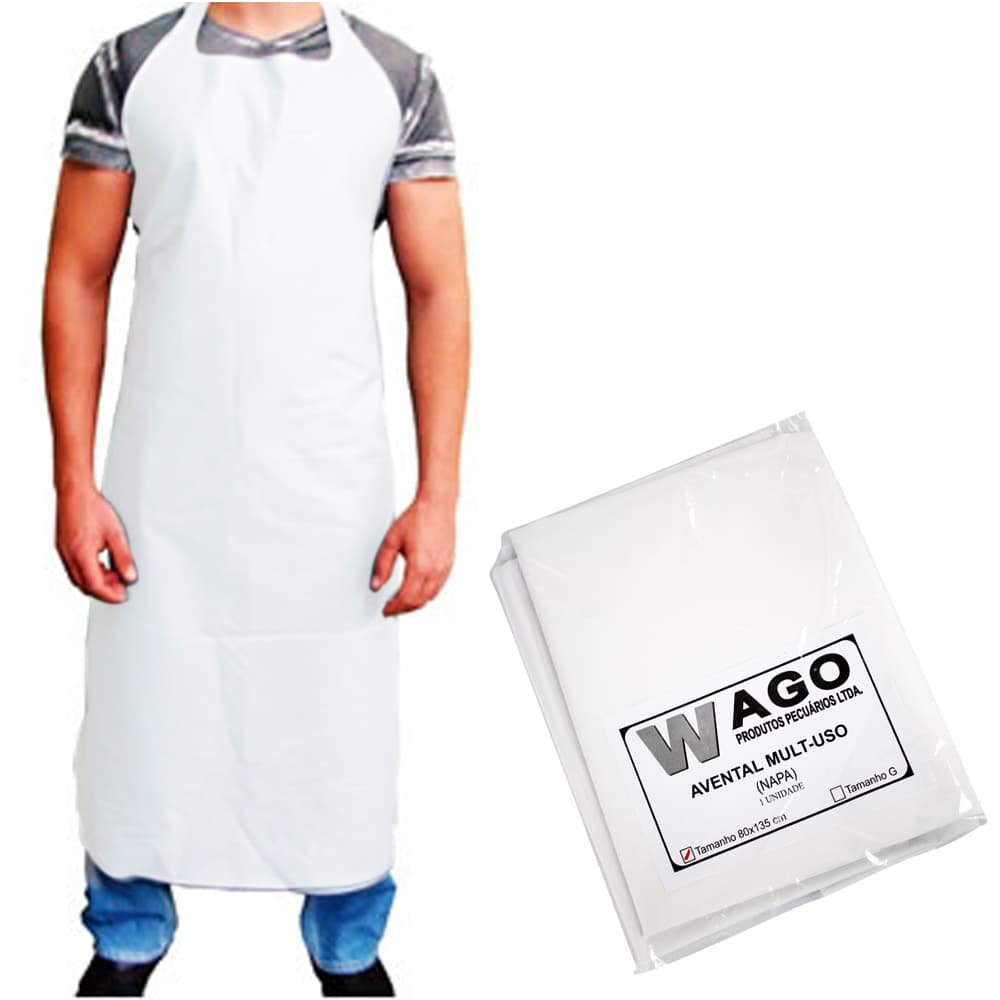 Avental Impermeável Lona Multi Uso Wago 80x135cm A Un - Portal do Médico