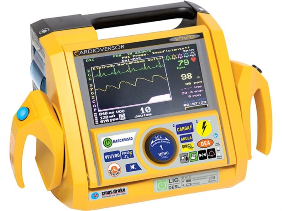Cardioversor Bifásico VIVO com Capnografia - CMOS Drake - Portal do Médico
