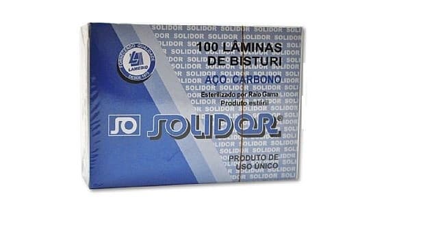 Lamina De Bisturi Aço Carb. C/100 Unidades Solidor (24) - Portal do Médico