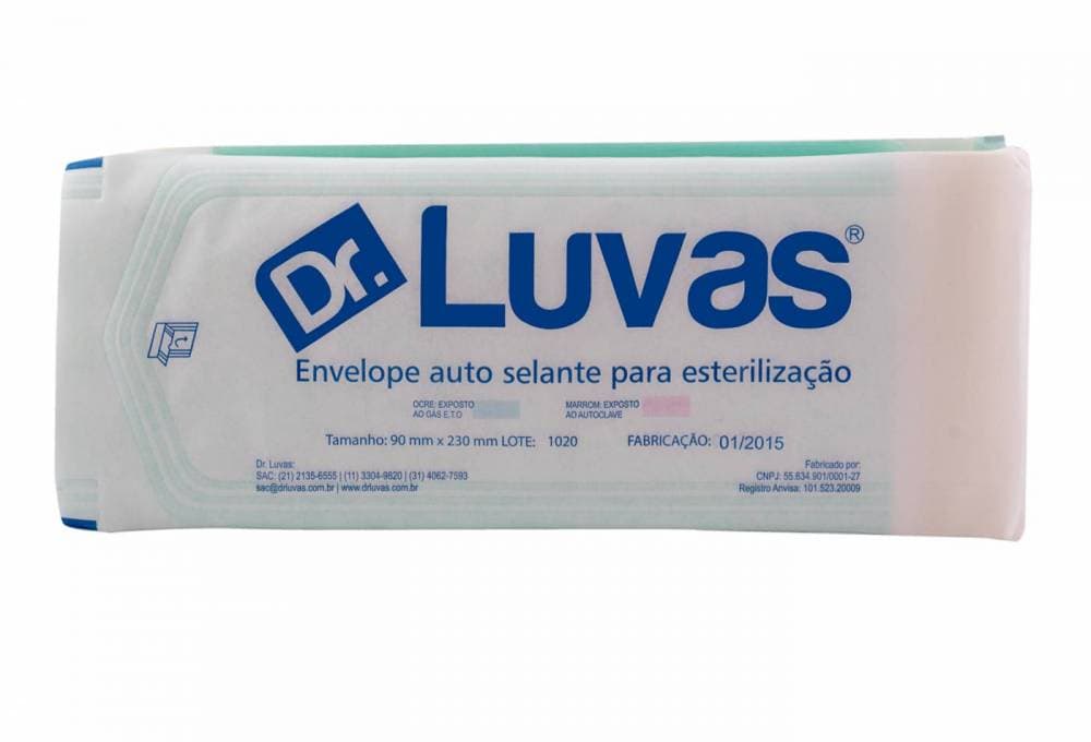Envelope Auto Selante 90mm x 230mm Cx c/ 25 pcts - Dr. Luvas - Portal do Médico
