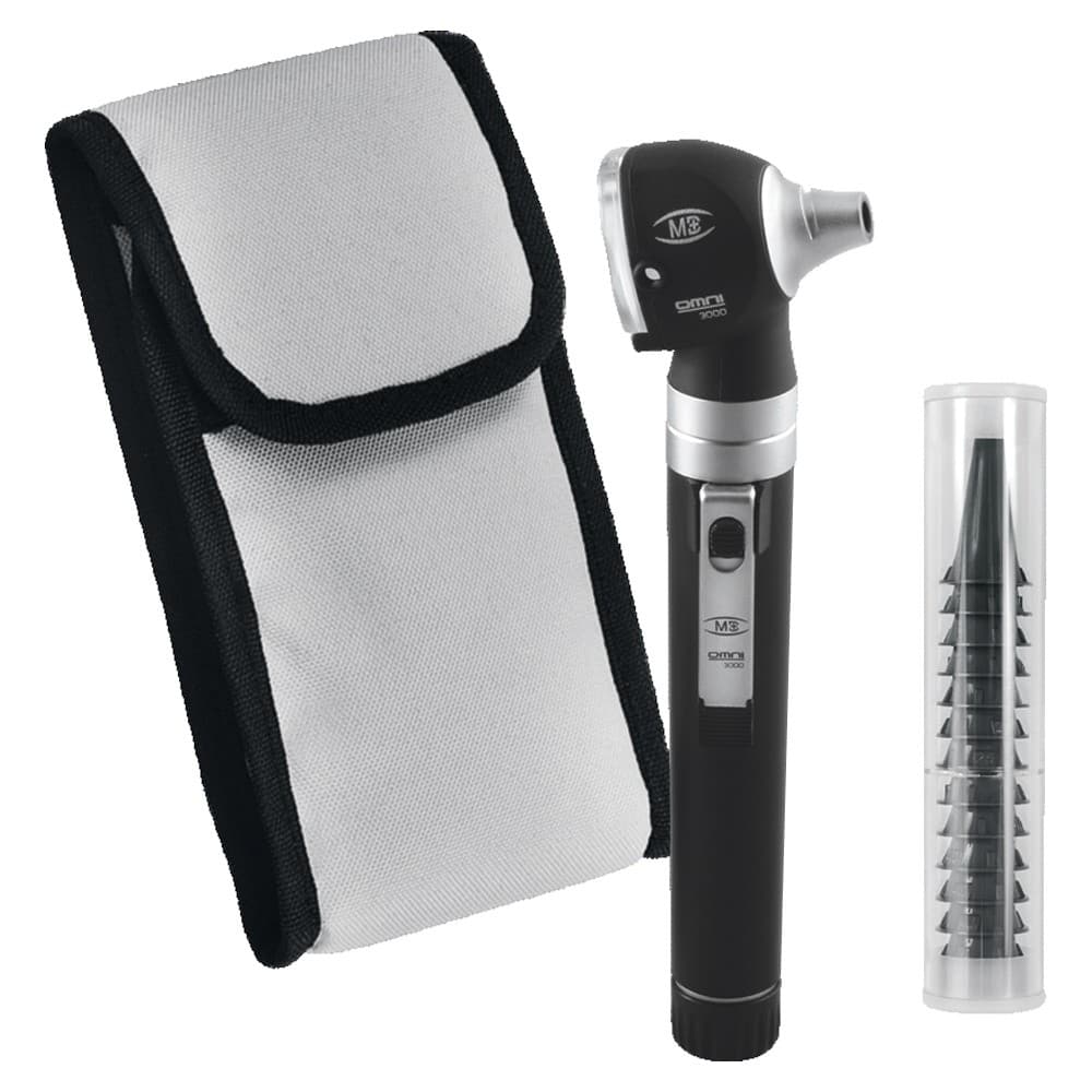 Otoscópio Fibra Óptica Pocket C/Estojo Macio Omni 3000 MD - Portal do Médico