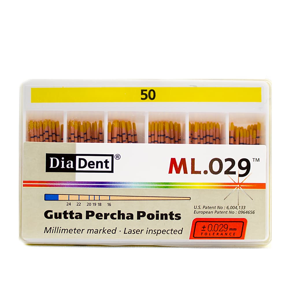 Gutta Percha Points Diadente P63 0.029mm C/120 Unidades (50) - Portal do Médico