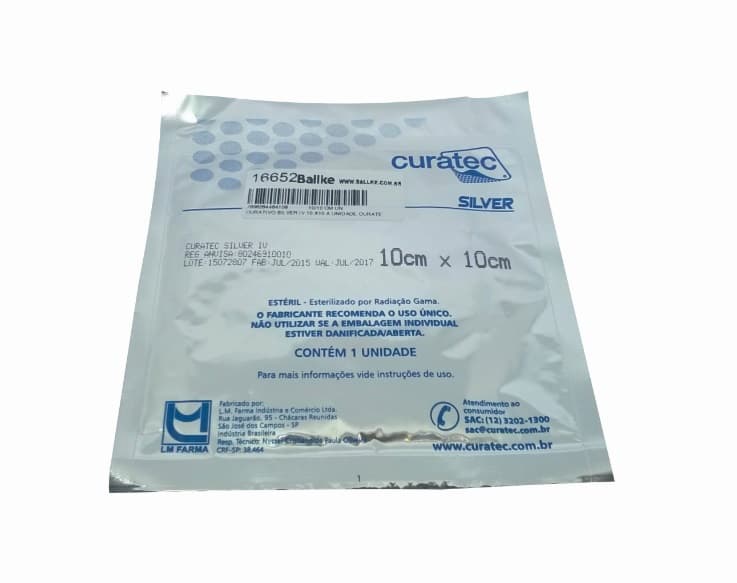 Curativo Silver Iv 10 X10 A Unidade Curatec - Portal do Médico