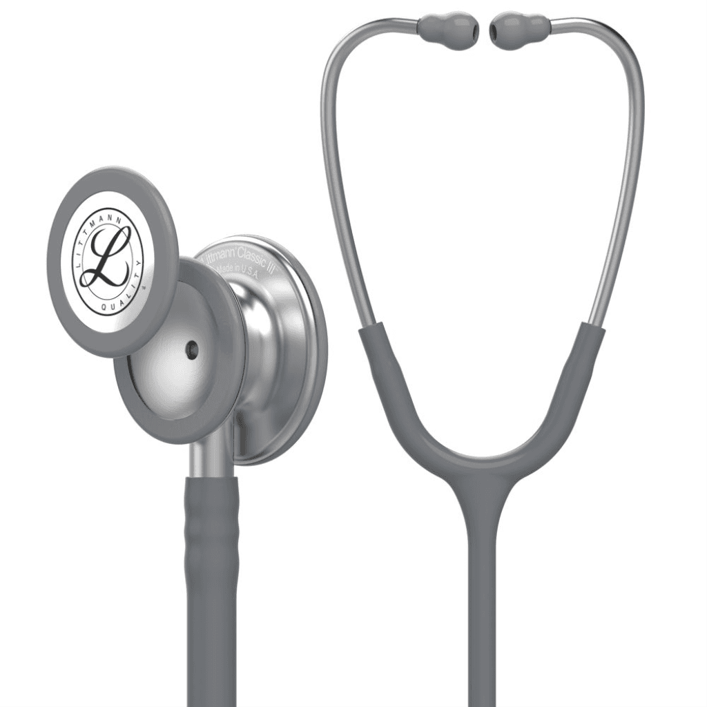 Estetoscópio Littmann Classic III - 5621 Cinza Grey Tradicional - 3M - Portal do Médico