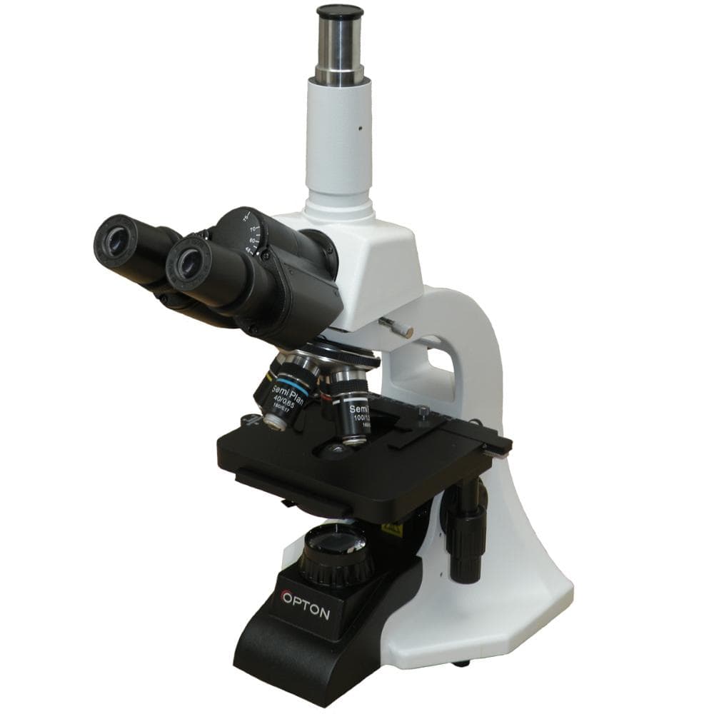 Microscópio Biológico Trinocular com Aumento 40x Até 1000x, Objetivas Semi Planacromáticas e Iluminação 3w LED - Portal do Médico