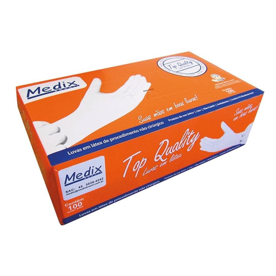 Luva de Procedimento Látex - Medix - 001289 - Portal do Médico