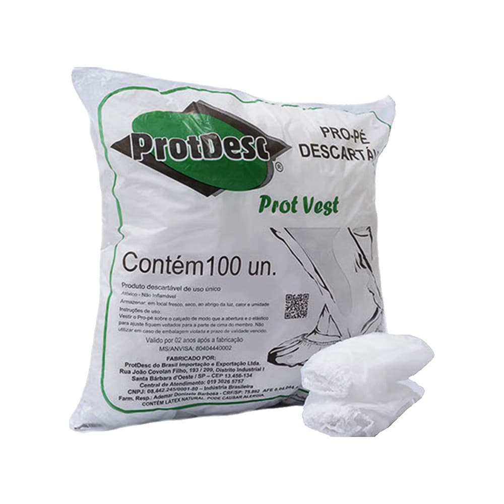 Propé Sapatilha Em Tnt Branco Gramatura 30 C/100 Un Protdesc - Portal do Médico