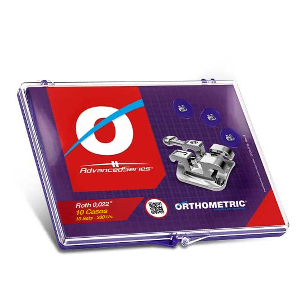 Braquete Metalico Advanced Series Roth 0,022" C/10 Casos - Portal do Médico