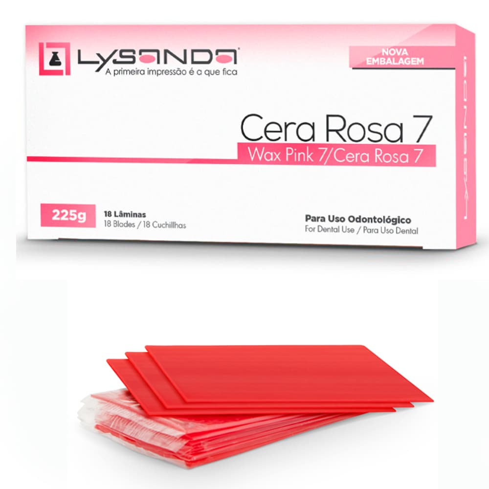 Cera 7 Rosa Lâmina Lysanda C/18 Un - Portal do Médico