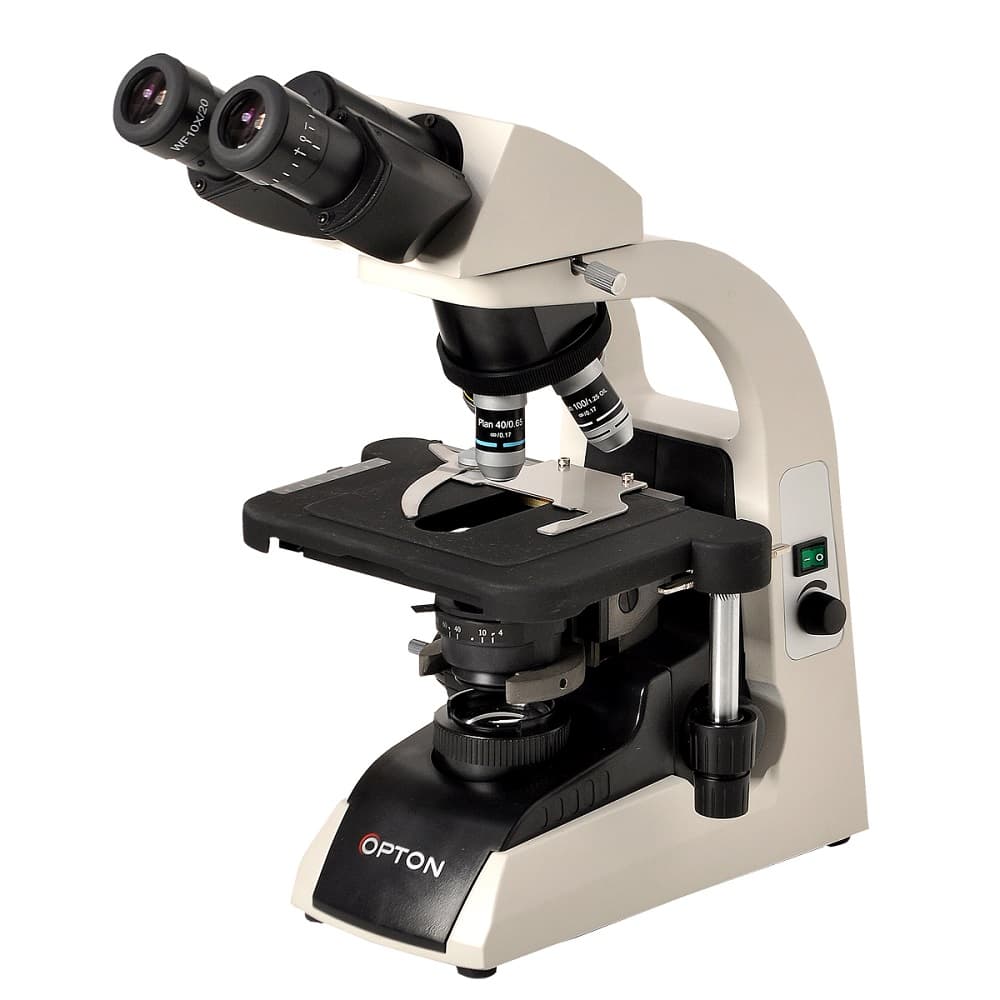 Microscópio Biológico Binocular com Aumento de 40x até 1.000x ou 40 até 1.500x(opcional), Objetiva Planacromática Infinita. - Portal do Médico