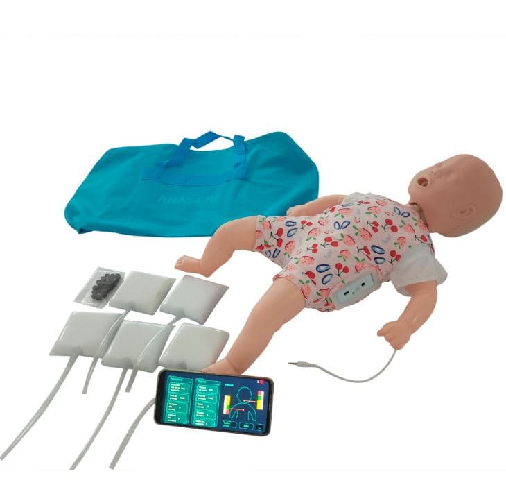 Manequim Bebê Simulador para Treino de RPC e Manobra de Heimlich com Aplicativo - Portal do Médico