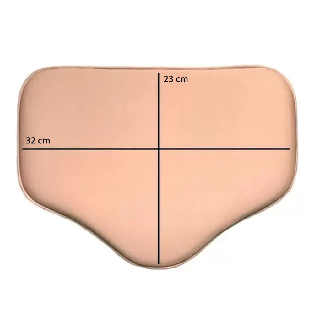 Placa Abdominal Rígida 32x23 cm aprox. Bege - Portal do Médico