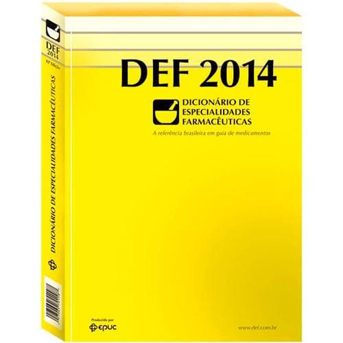 Livro - DEF 2014 - Dicionário de Especialidades Farmacêuticas - Portal do Médico