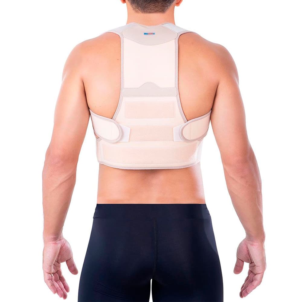 Corretor Postural Ortopédico Adulto Bege Bio Ativa (M) - Portal do Médico