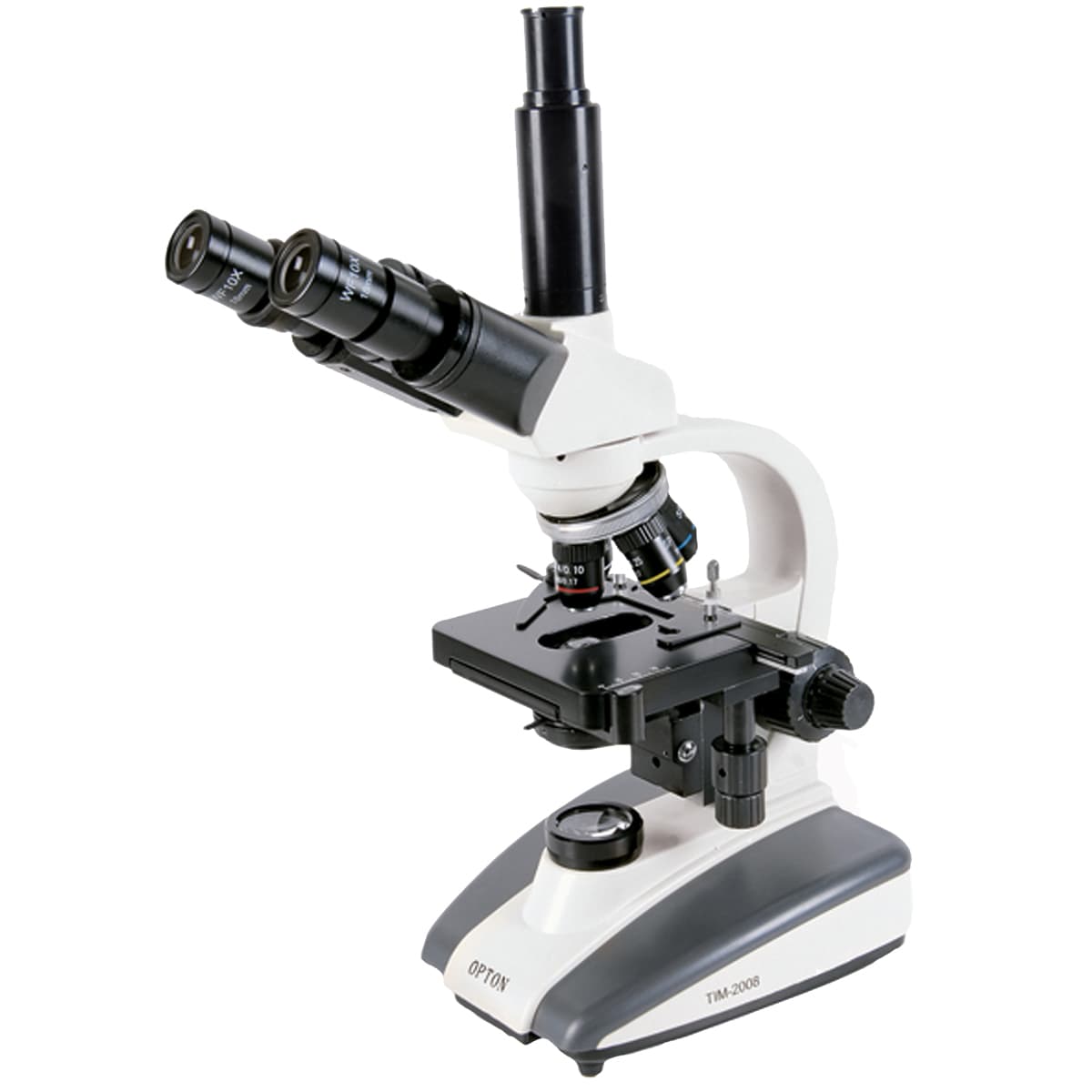 Microscópio Biológico Trinocular Aumento de 40x até 1600x com Objetivas Acromáticas e Iluminação 20W Halogênio - Portal do Médico