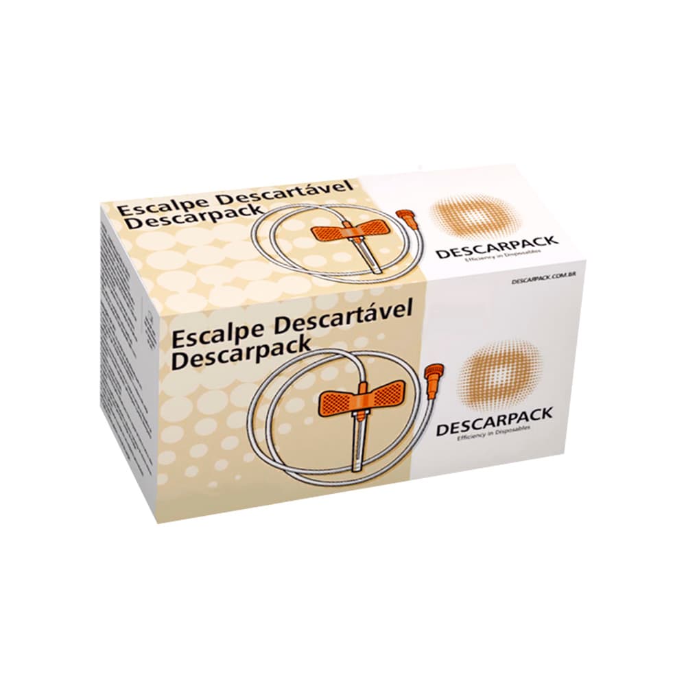 Scalp Descartável Lock C/100un Descarpack (25g) - Portal do Médico