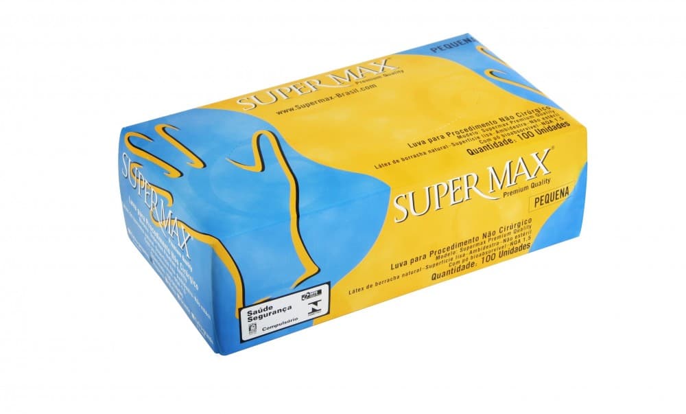 Luva de Procedimento Latex Cx c/ 50 Caixinhas - Supermax - ATA000428 - Portal do Médico