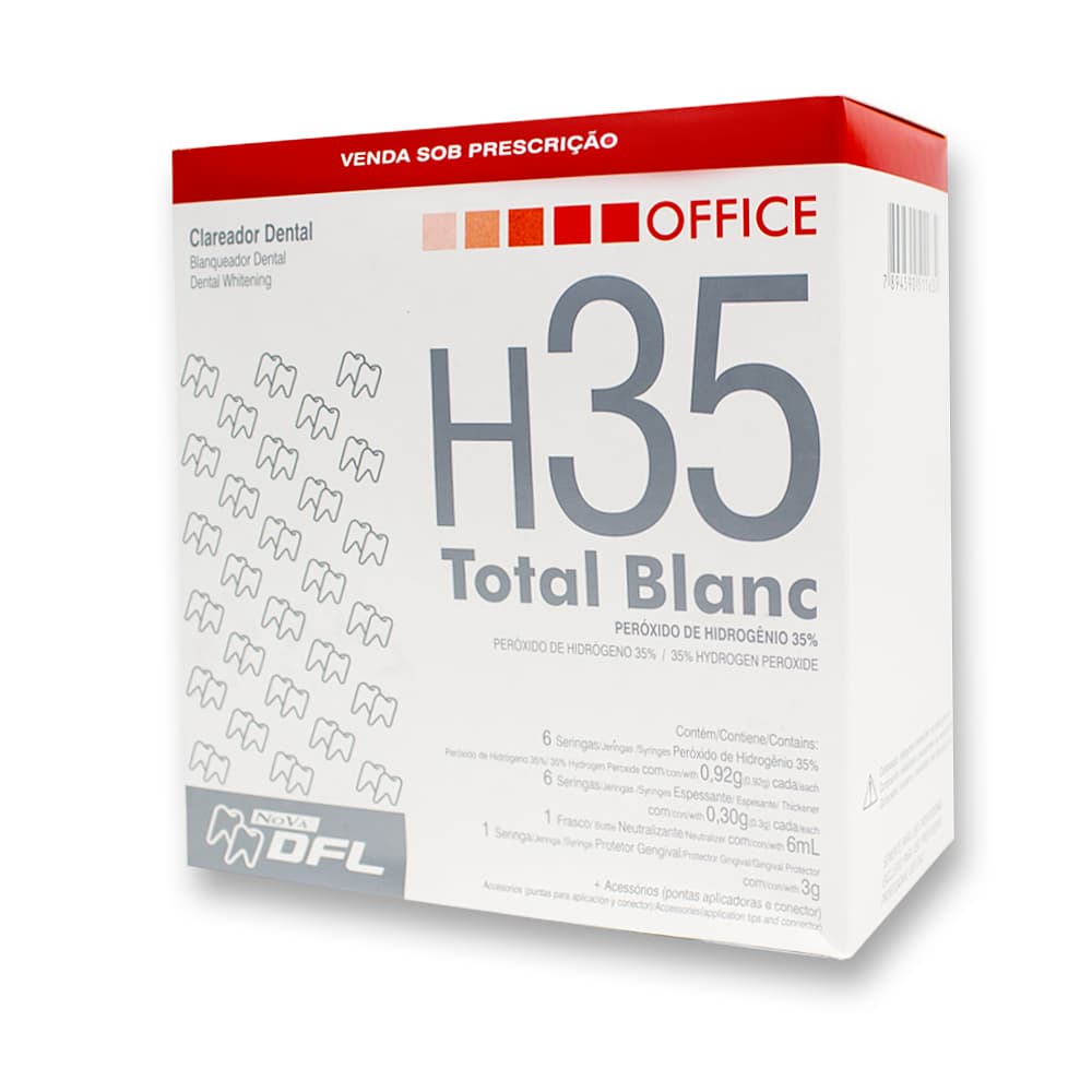 Kit Clareador Dental Total Blanc Office H35 Nova Dfl - Portal do Médico