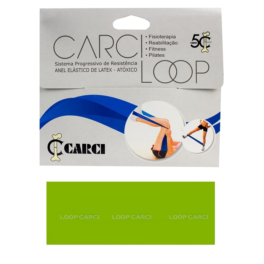 Faixa Elástica Mini Band Carci Loop Tam 35x5cm Carci (Média(Verde)) - Portal do Médico