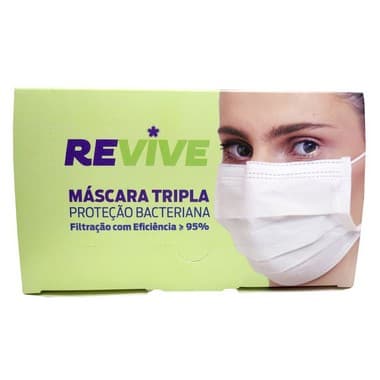 MASCARA CIRURGICA DESCARTAVEL TRIPLA C/ ELASTICO C/50 UN - Portal do Médico