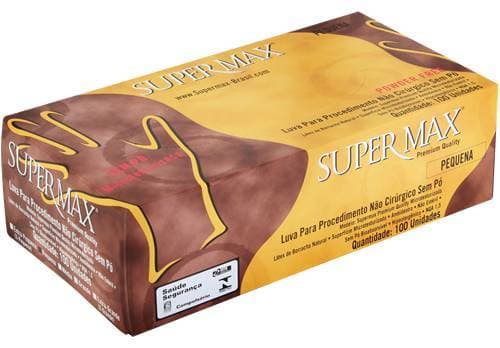 Luva de Procedimento Latex Sem Pó Powder Free - Supermax - 001153 - Portal do Médico