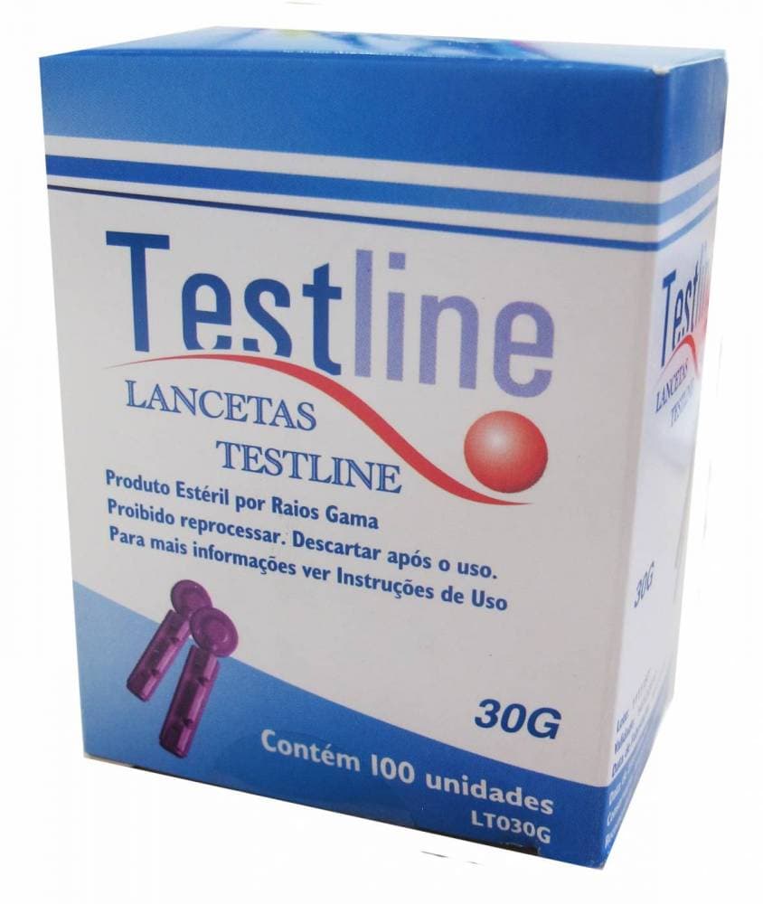 Lancetas Para Lancetador Cx c/ 100 unds - Testline - Portal do Médico