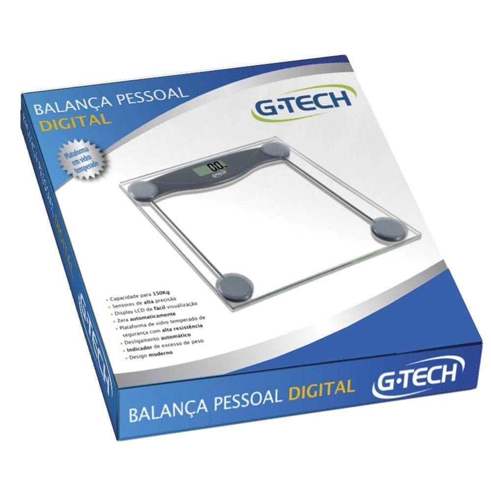 Balança Corporal Digital G-tech Glass 10 - Portal do Médico