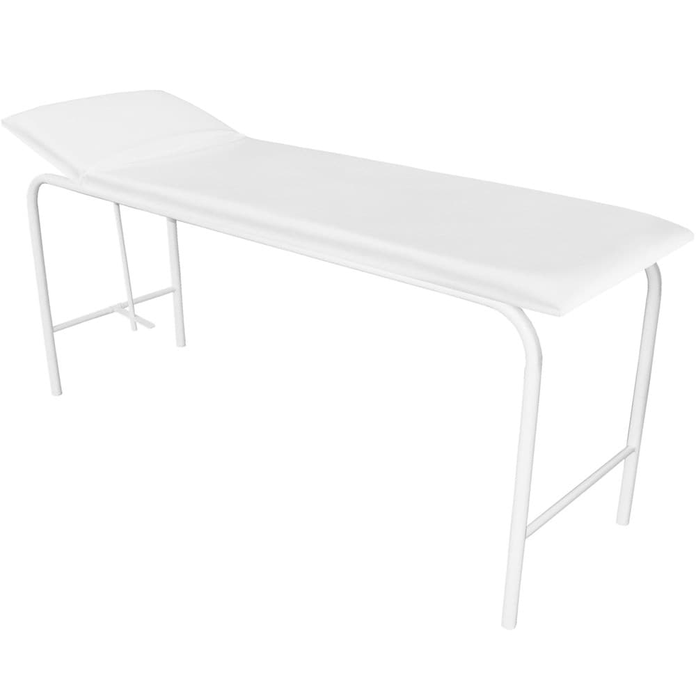 Divã Metal Exame Clínico Reclinavel Marcos Moveis (Branco) - Portal do Médico