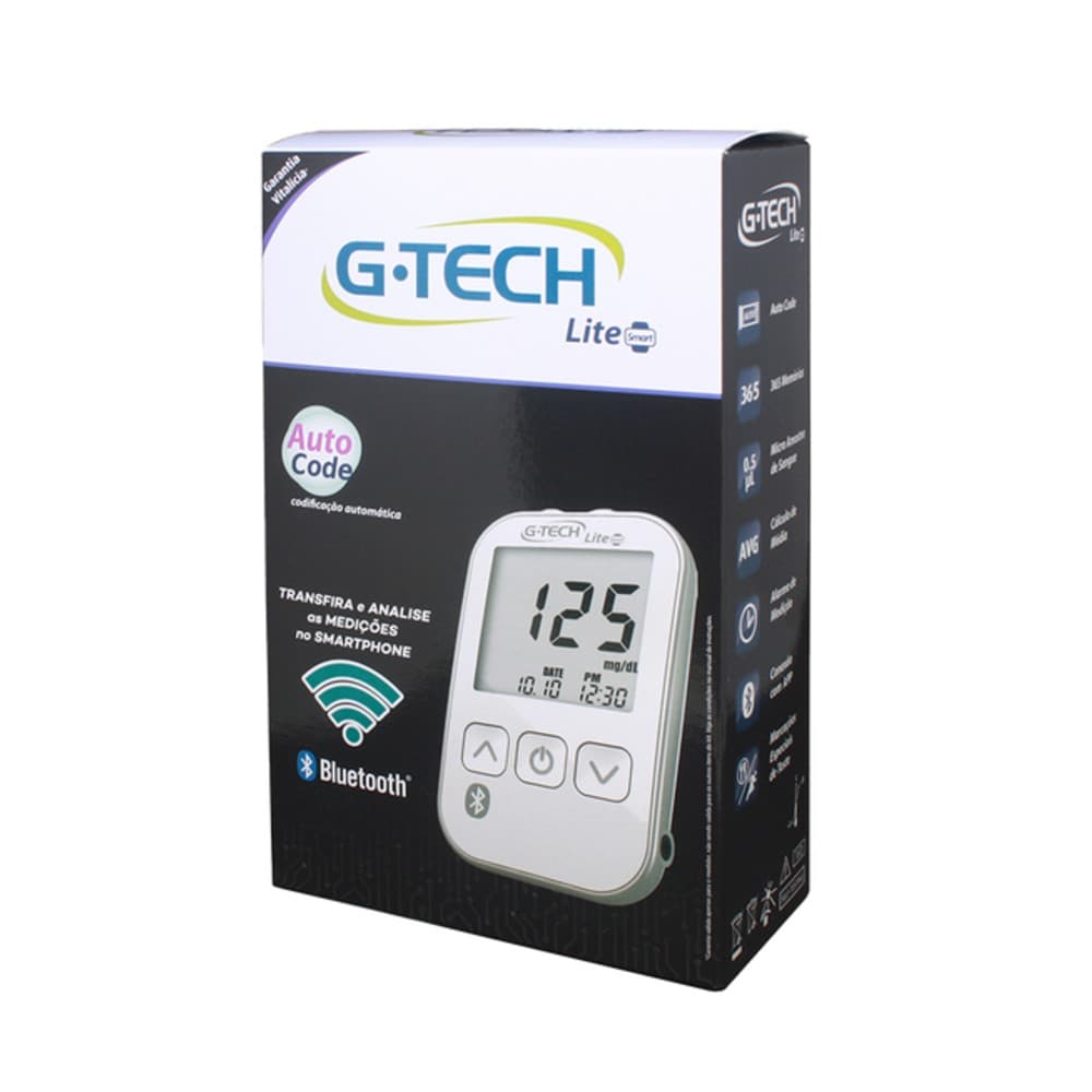 Kit Medidor de Glicose Free Lite Smart Completo c/ Bluetooth G-TECH - Portal do Médico