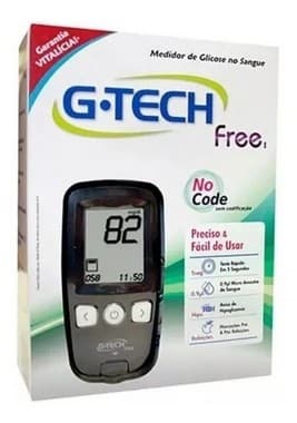 Kit Medidor De Glicose Free 1 G-tech - Portal do Médico