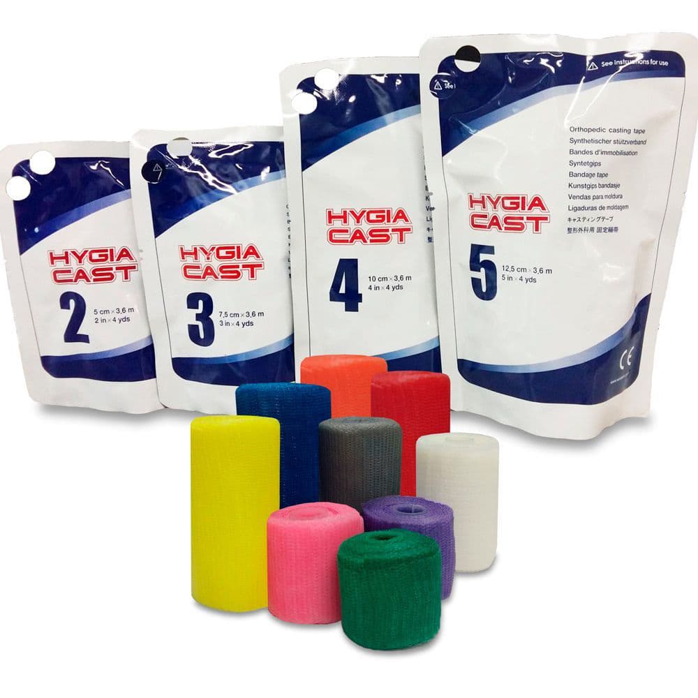 Atadura Gessada Ortopédica Gesso Sintética Hygia Cast (12,5cmx3,6m(Cinza)) - Portal do Médico
