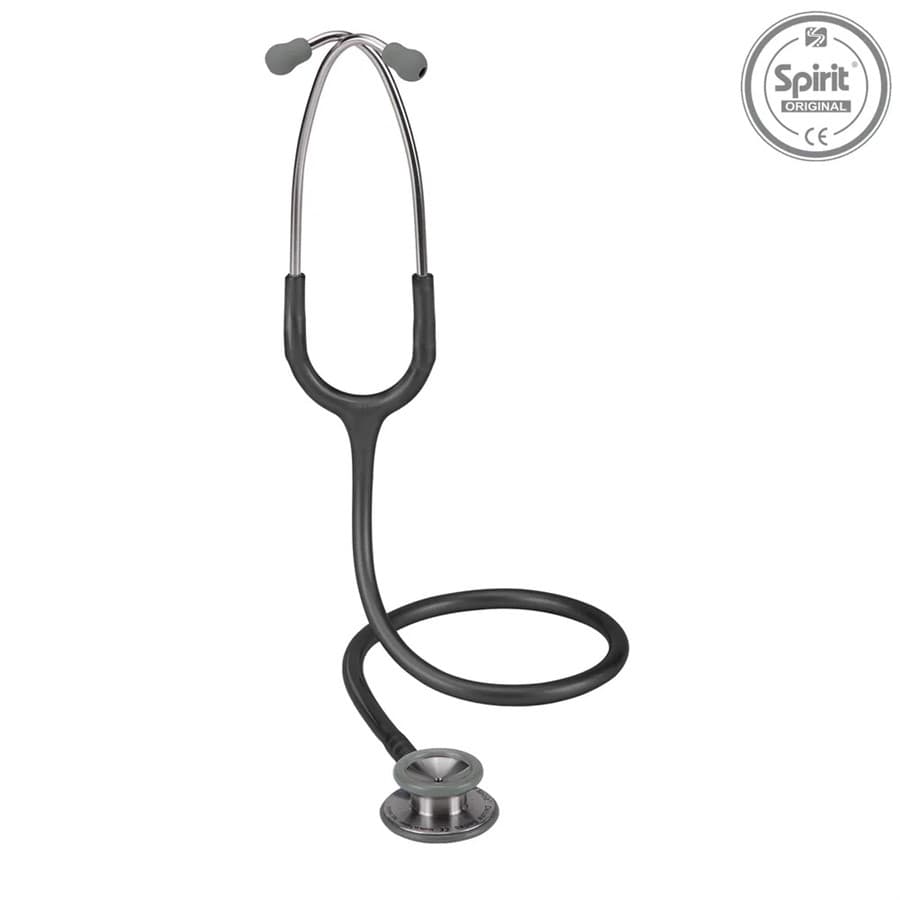 Estetoscópio Profissional Adulto Cinza Escuro Perolizado - Spirit - Portal do Médico