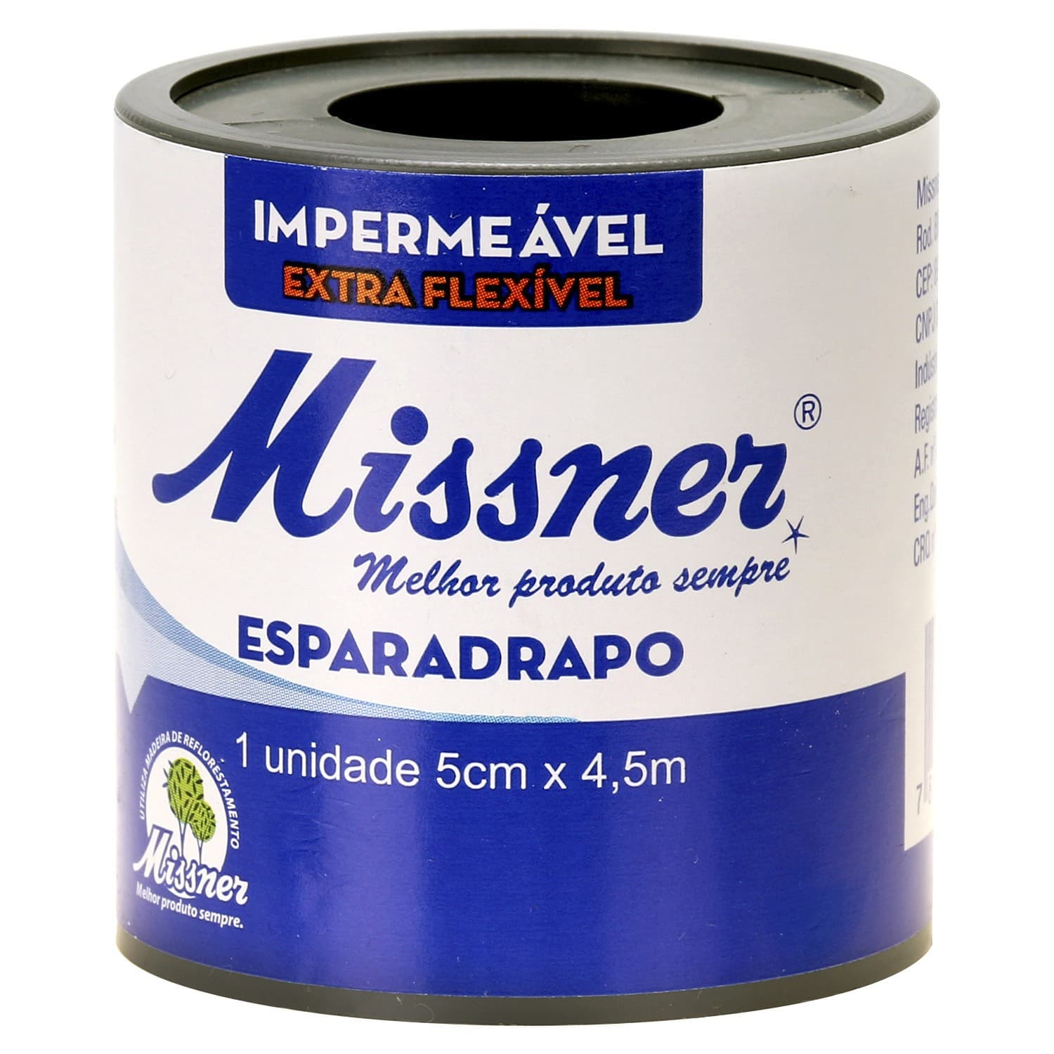 Esparadrapo Missner (5cmx4,5m) - Portal do Médico