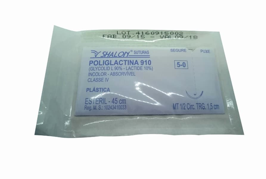 Poliglactina Incolor Absorvível A Uni Shalon (5-0-1,5mt) - Portal do Médico