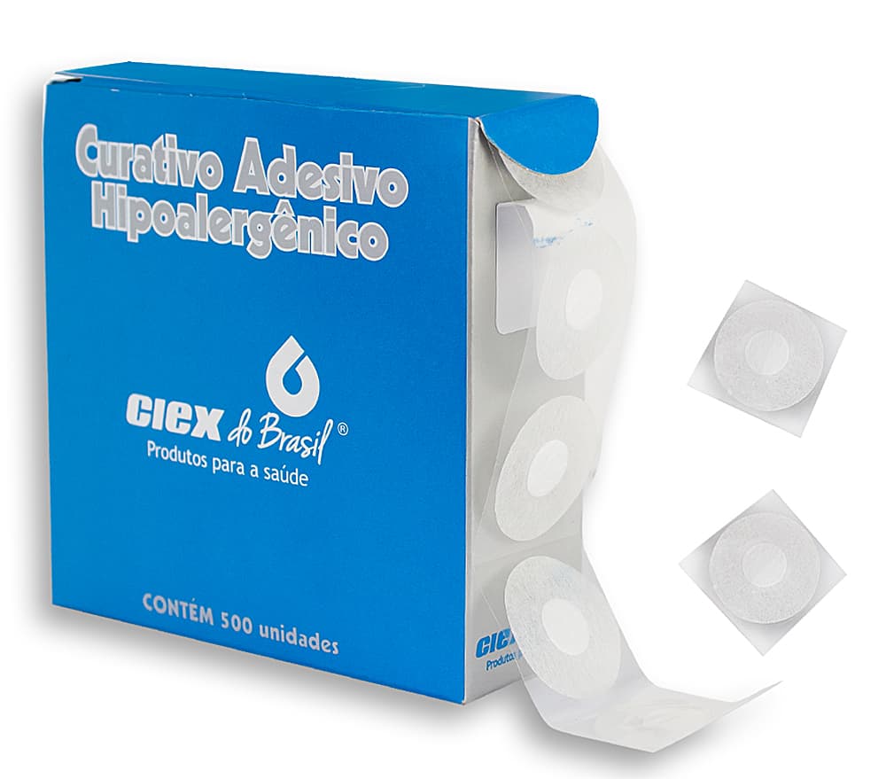 Curativo Adesivo Após Punção Venosa C/500un Ciex (Branco) - Portal do Médico