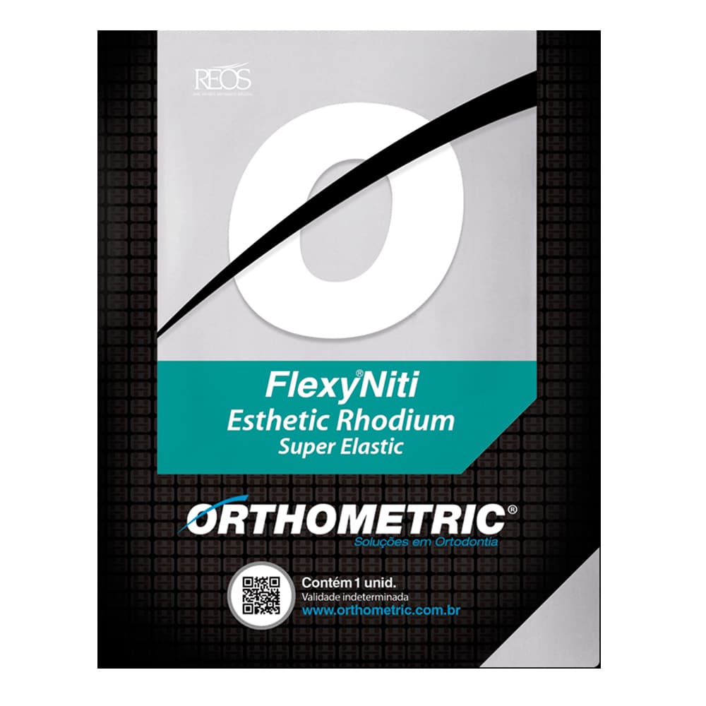 Arco Flexy Niti Super Elastic Rhodium Retangular Superior (0.019x0.025) - Portal do Médico
